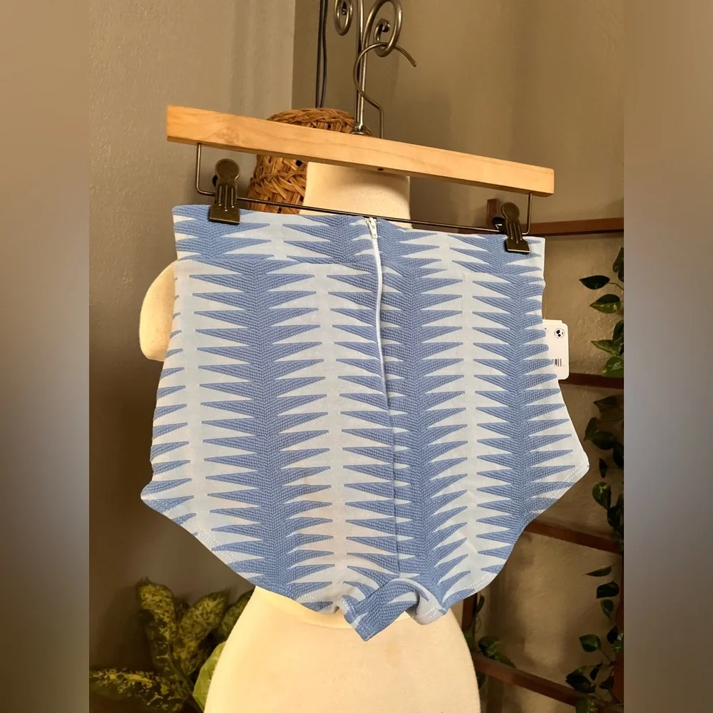 ▪️Seea for Free People Georgia in Areia Blue NWT High Waist Bikini Bottom - Picture 16 of 16